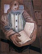 Juan Gris The clown scooped up the book Germany oil painting artist